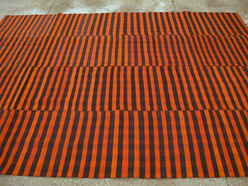 Vintage Turkish Flatweave Kilim Accent Rug, No.27179 - Staging