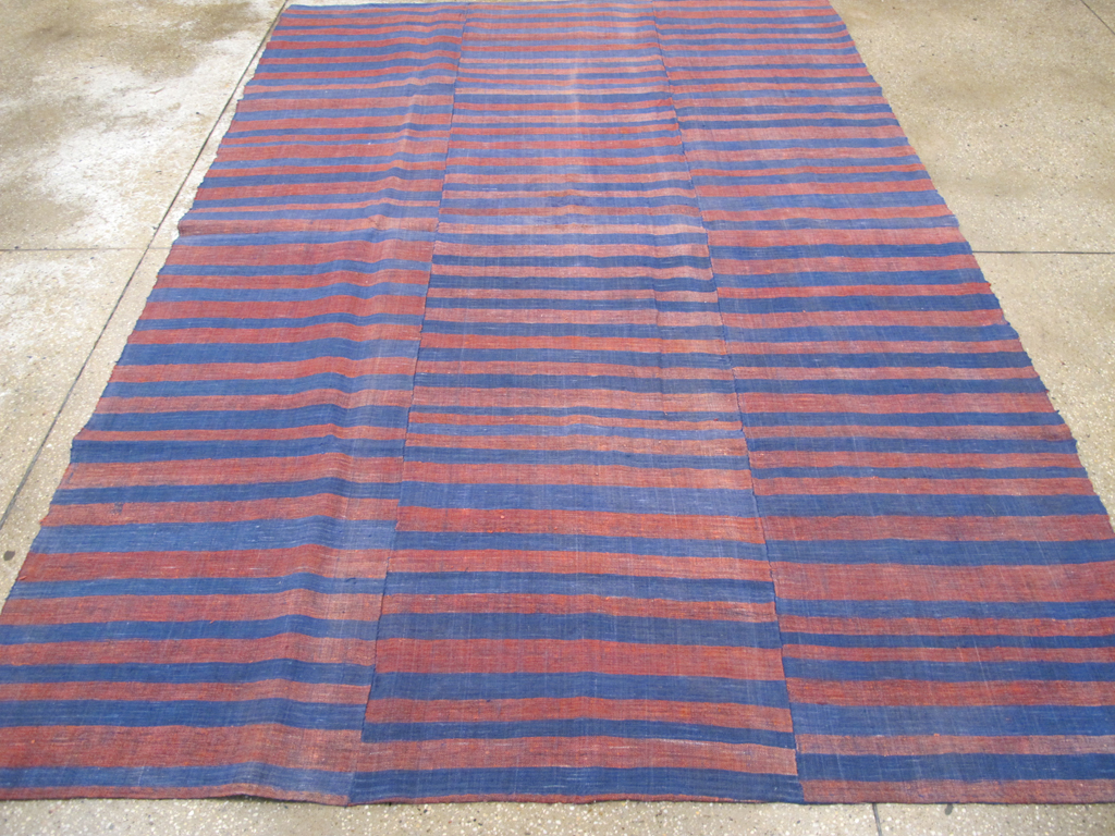 Vintage Turkish Flatweave Kilim Accent Carpet, No.27184 - Staging