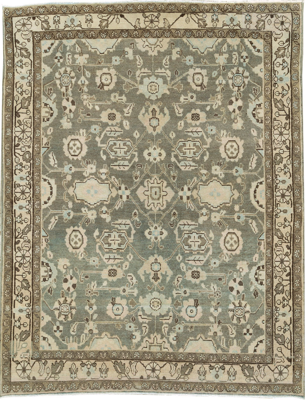 Vintage Persian Malayer Accent Rug, No.27189 - Staging