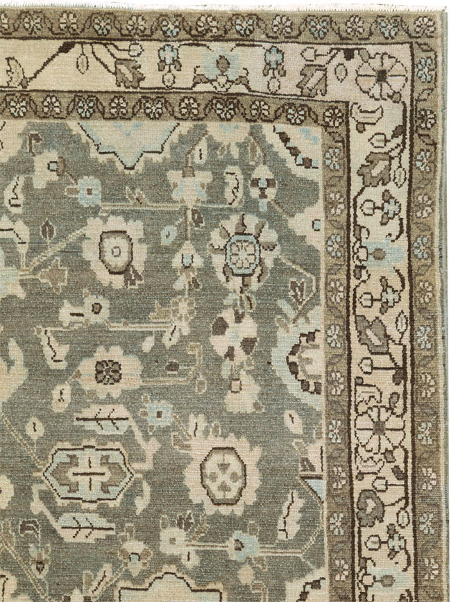 Vintage Persian Malayer Accent Rug, No.27189 - Staging