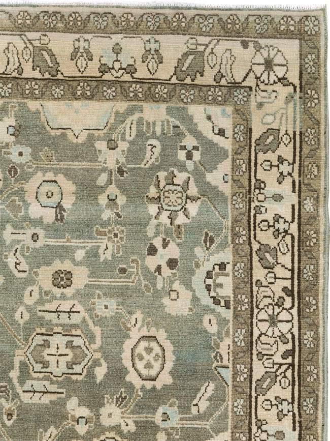 Vintage Persian Malayer Accent Rug, No.27189 - Staging