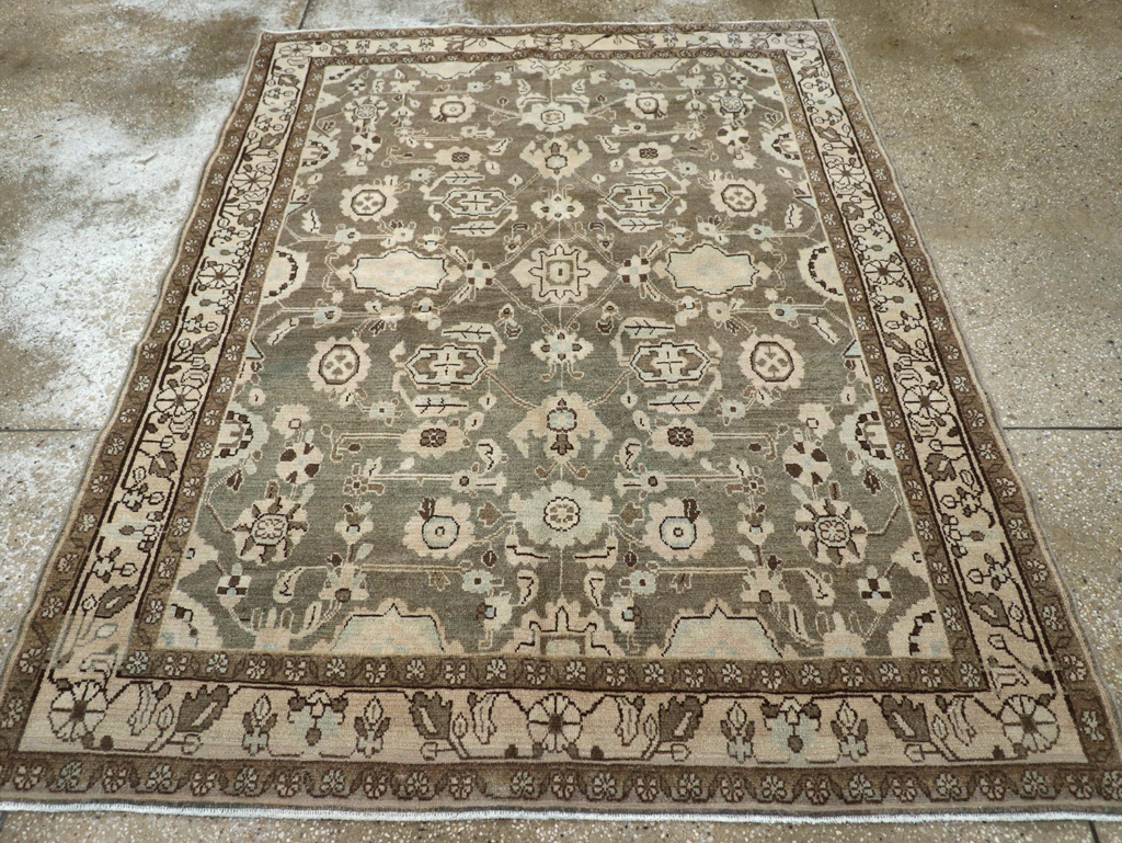 Vintage Persian Malayer Accent Rug, No.27189 - Staging