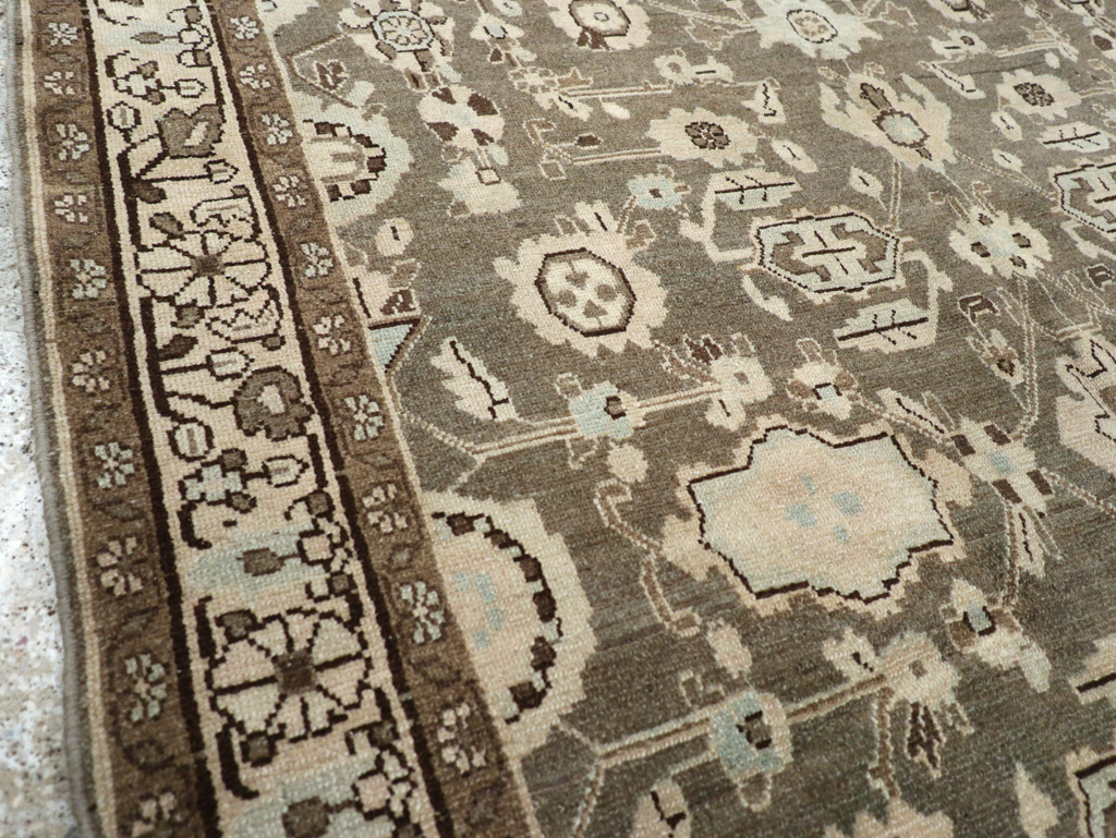 Vintage Persian Malayer Accent Rug, No.27189 - Staging
