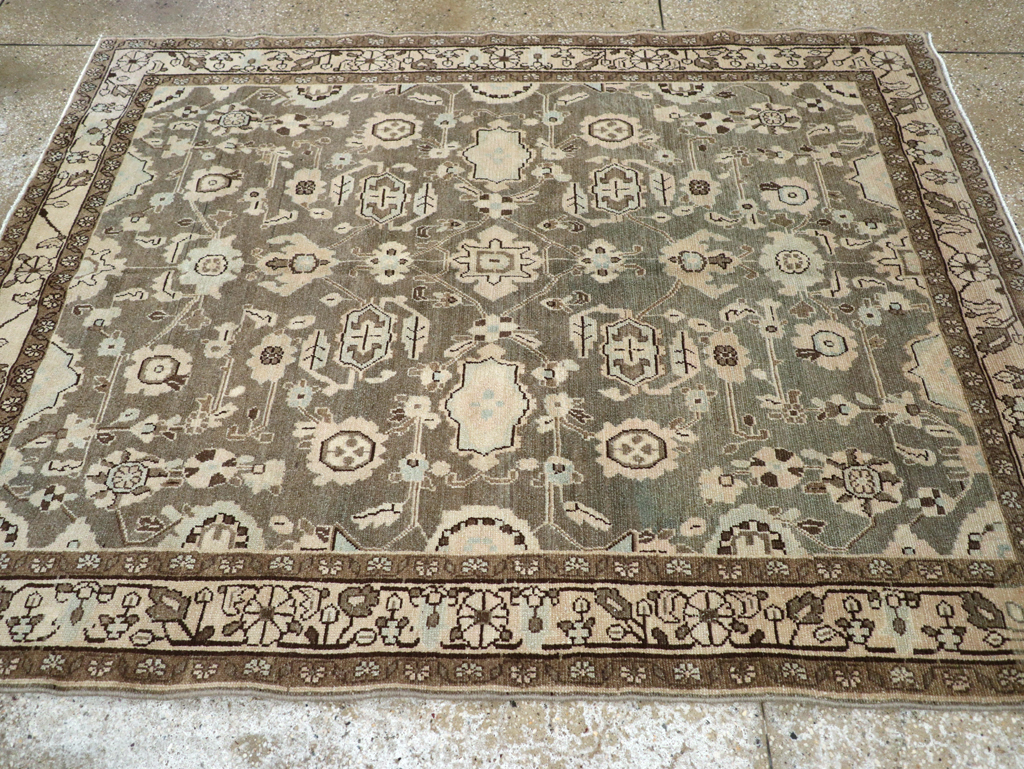 Vintage Persian Malayer Accent Rug, No.27189 - Staging
