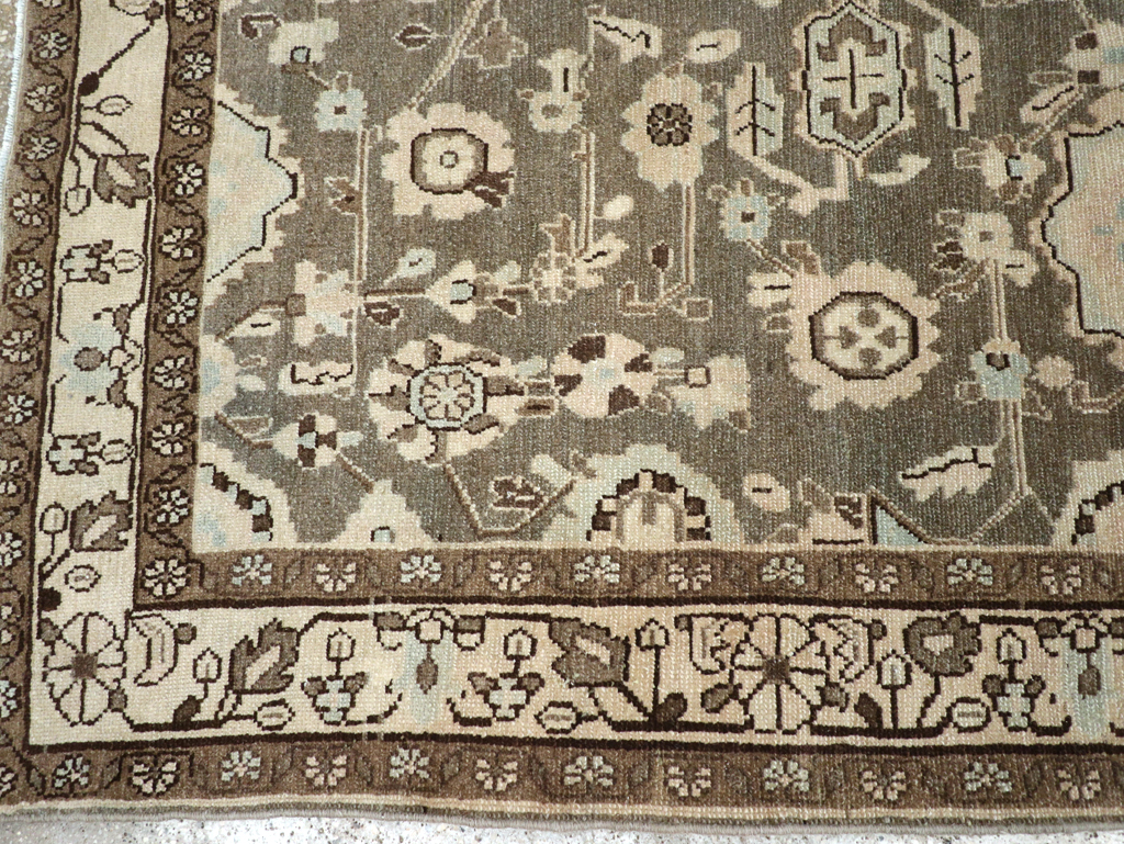 Vintage Persian Malayer Accent Rug, No.27189 - Staging