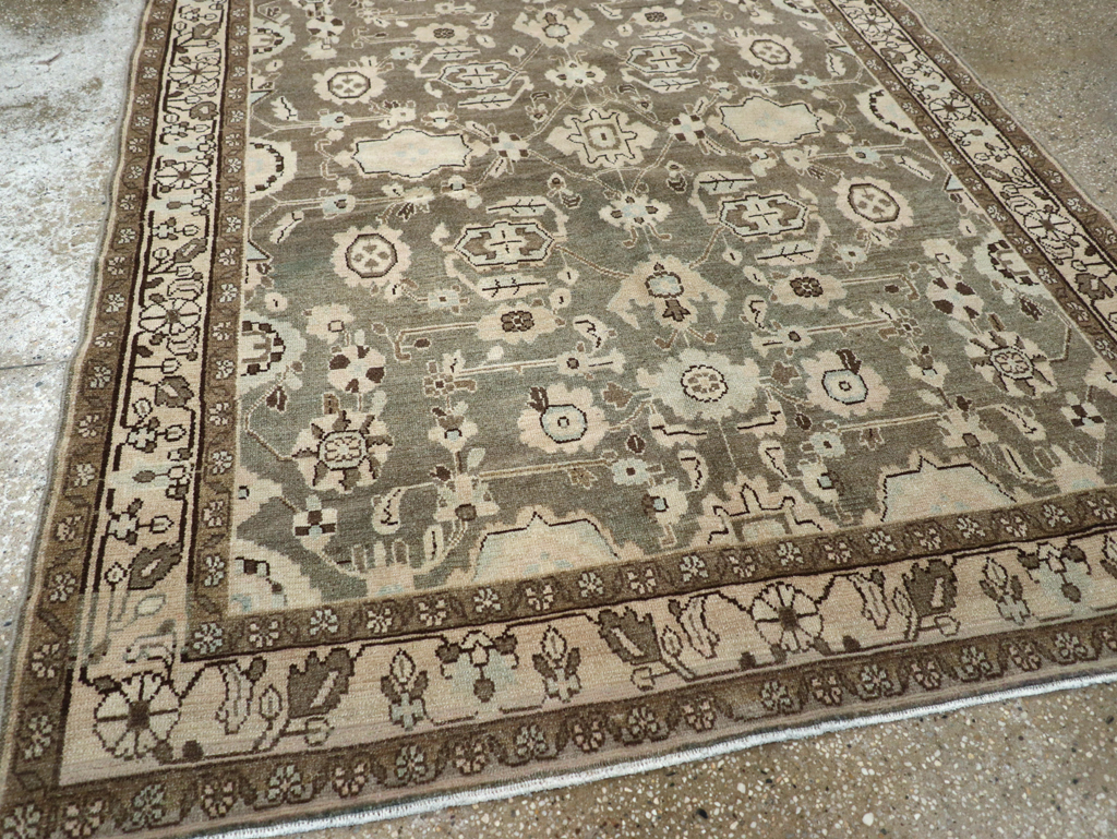 Vintage Persian Malayer Accent Rug, No.27189 - Staging