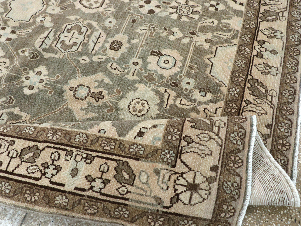 Vintage Persian Malayer Accent Rug, No.27189 - Staging