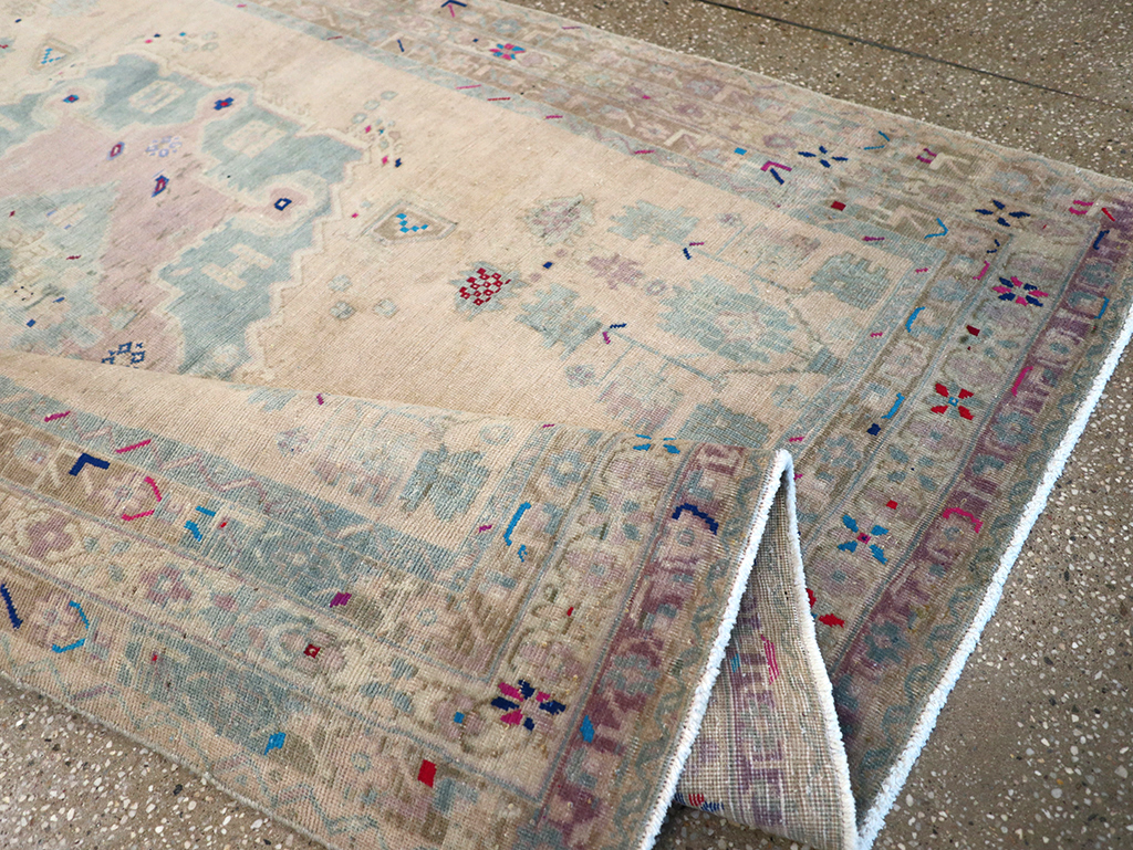 Vintage Persian Afshar Rug, No.27191 - Staging