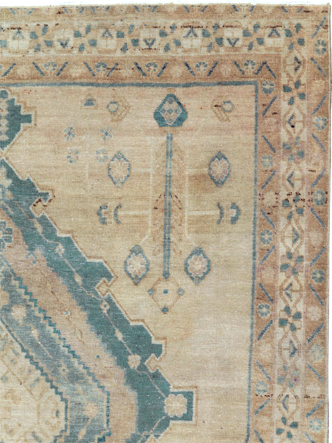 Vintage Persian Afshar Accent Rug, No.27192 - Staging