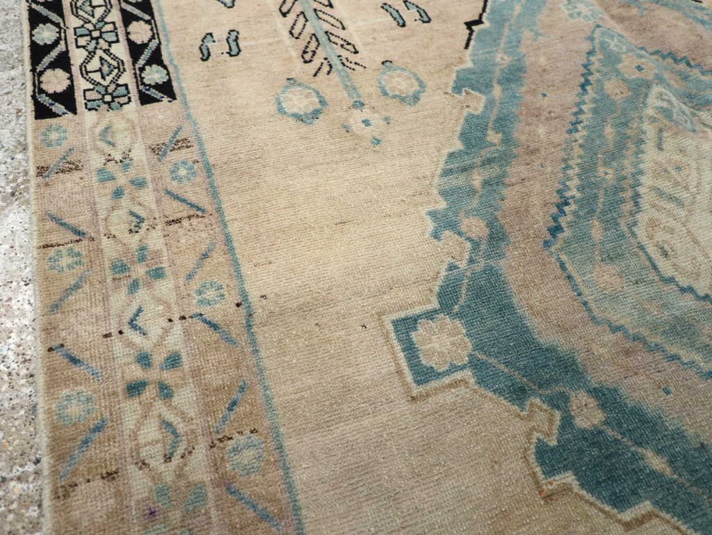 Vintage Persian Afshar Accent Rug, No.27192 - Staging