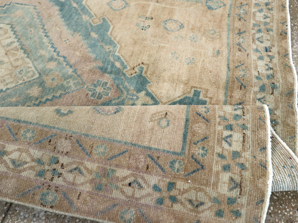 Vintage Persian Afshar Accent Rug, No.27192 - Staging