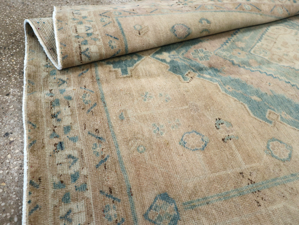 Vintage Persian Afshar Accent Rug, No.27192 - Staging