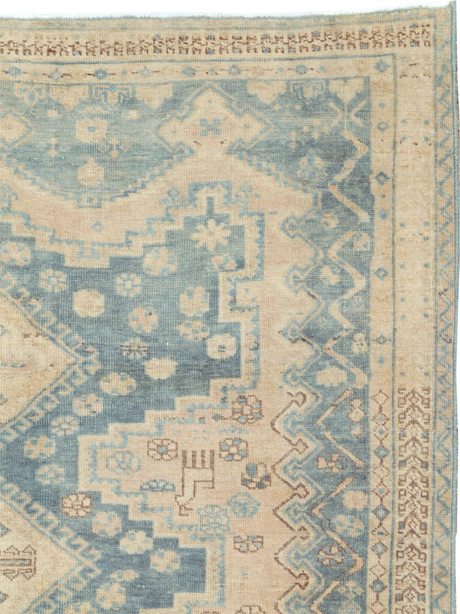 Vintage Persian Afshar Accent Rug, No.27194 - Staging