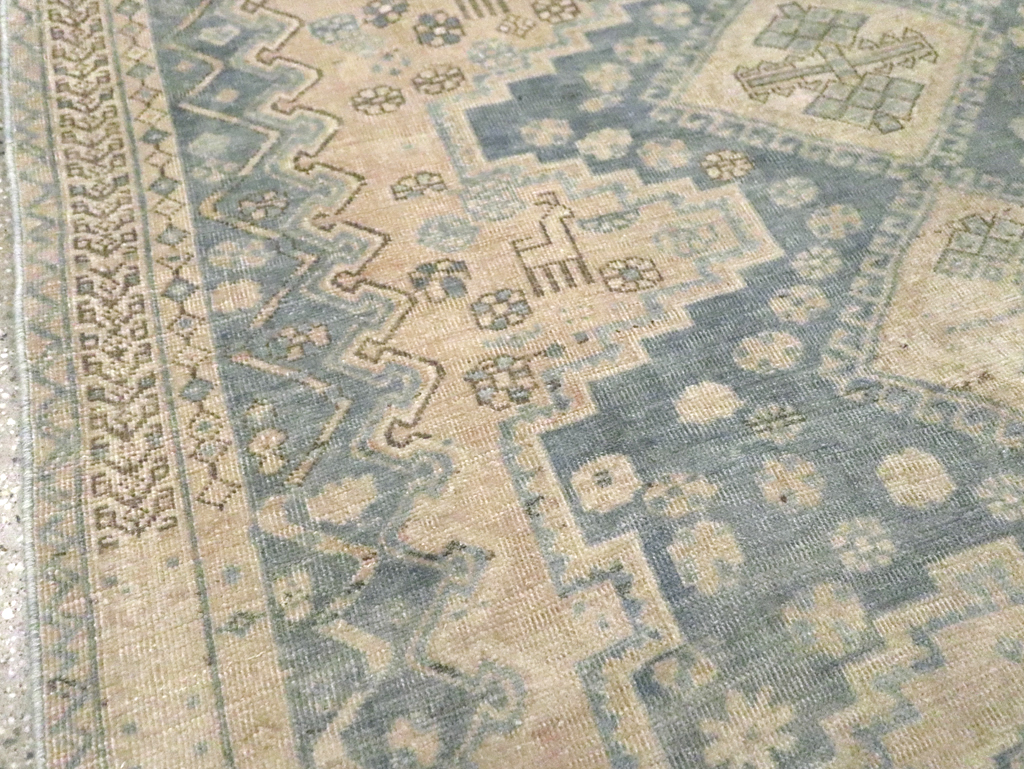 Vintage Persian Afshar Accent Rug, No.27194 - Staging