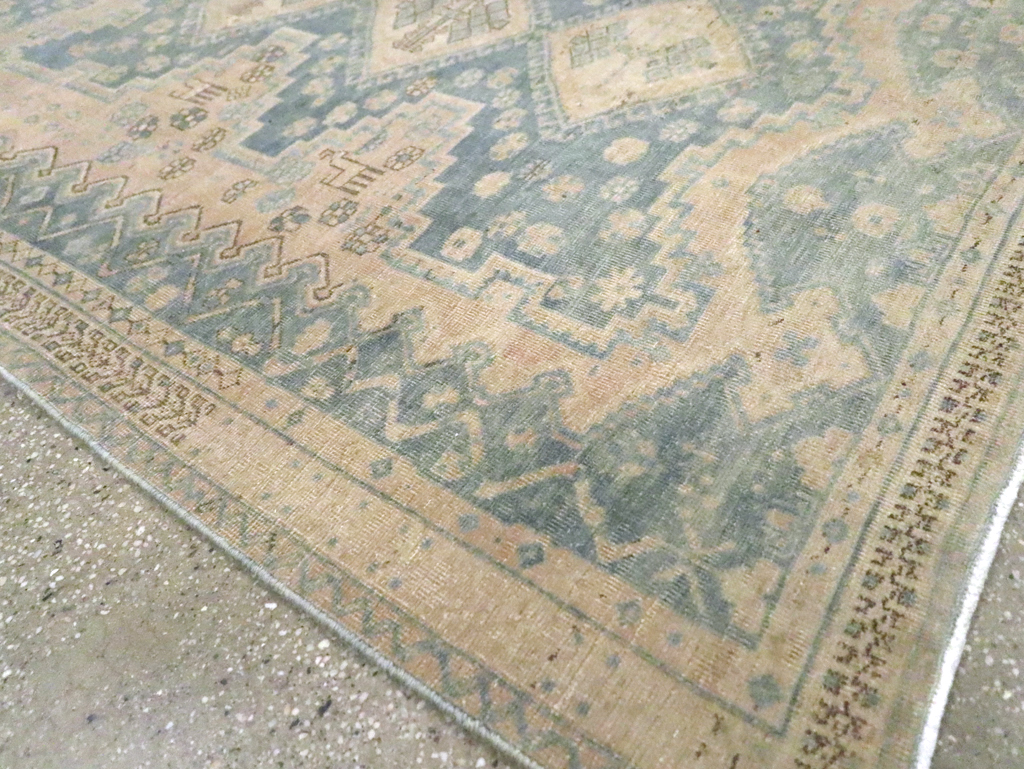 Vintage Persian Afshar Accent Rug, No.27194 - Staging
