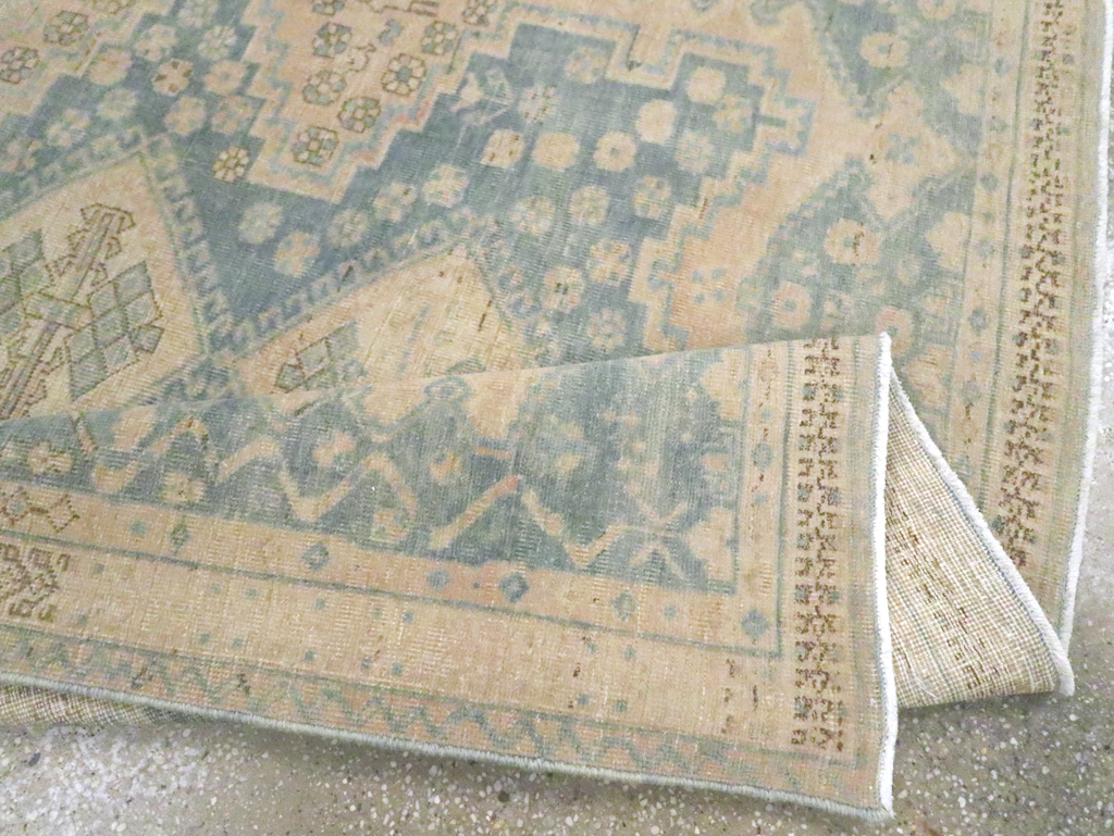 Vintage Persian Afshar Accent Rug, No.27194 - Staging