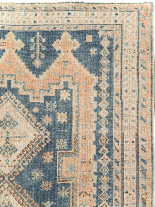 Vintage Persian Afshar Rug, No.27197 - Staging