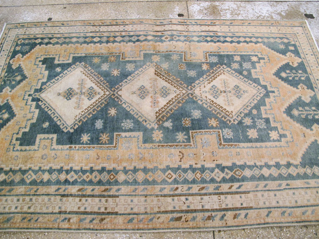 Vintage Persian Afshar Rug, No.27197 - Staging