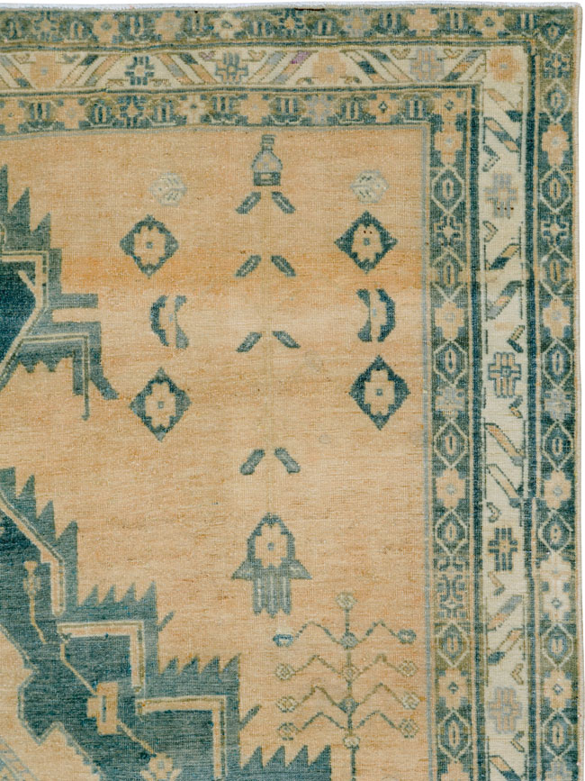 Vintage Persian Afshar Rug, No.27198 - Staging