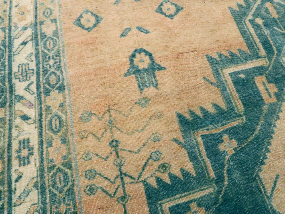 Vintage Persian Afshar Rug, No.27198 - Staging