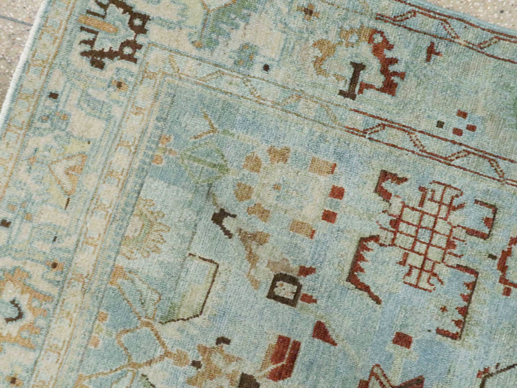 Vintage Persian Malayer Accent Rug, No.27201 - Staging