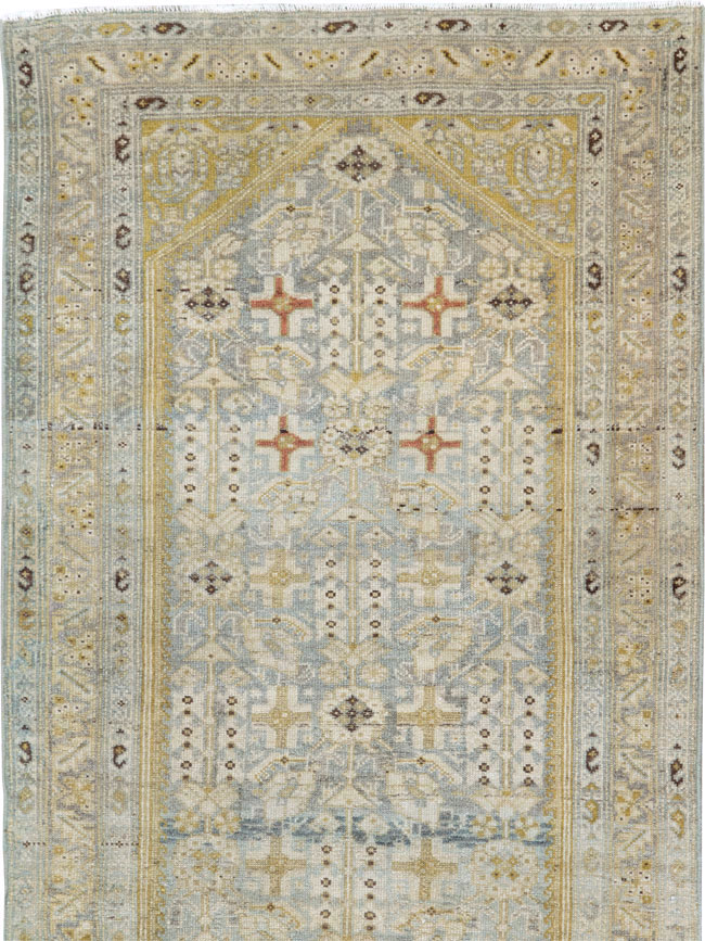 Antique Persian Malayer Long Runner, No.27202 - Staging