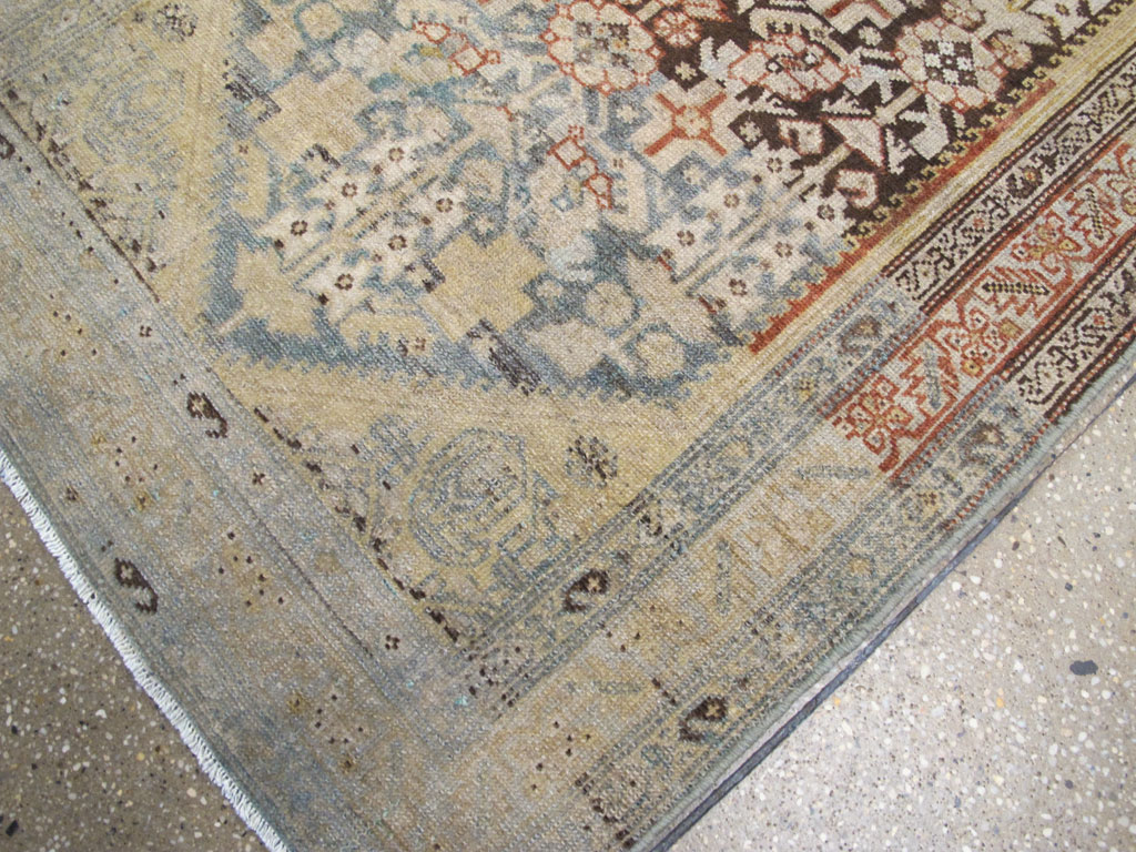 Antique Persian Malayer Long Runner, No.27202 - Staging