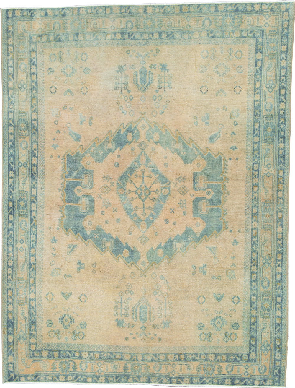 Vintage Persian Afshar Rug, No.27203 - Staging