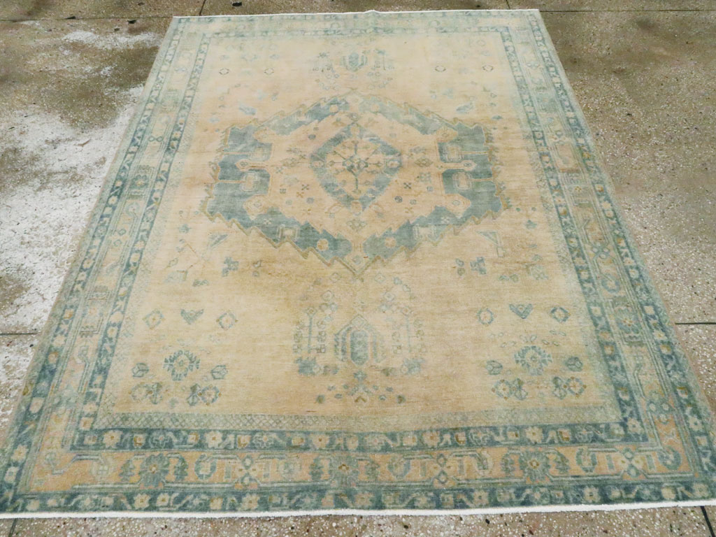 Vintage Persian Afshar Rug, No.27203 - Staging