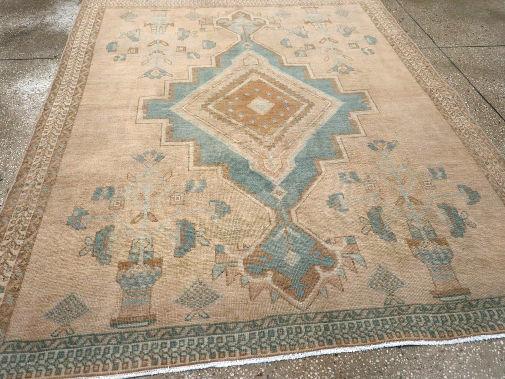 Vintage Persian Afshar Rug, No.27206 - Staging
