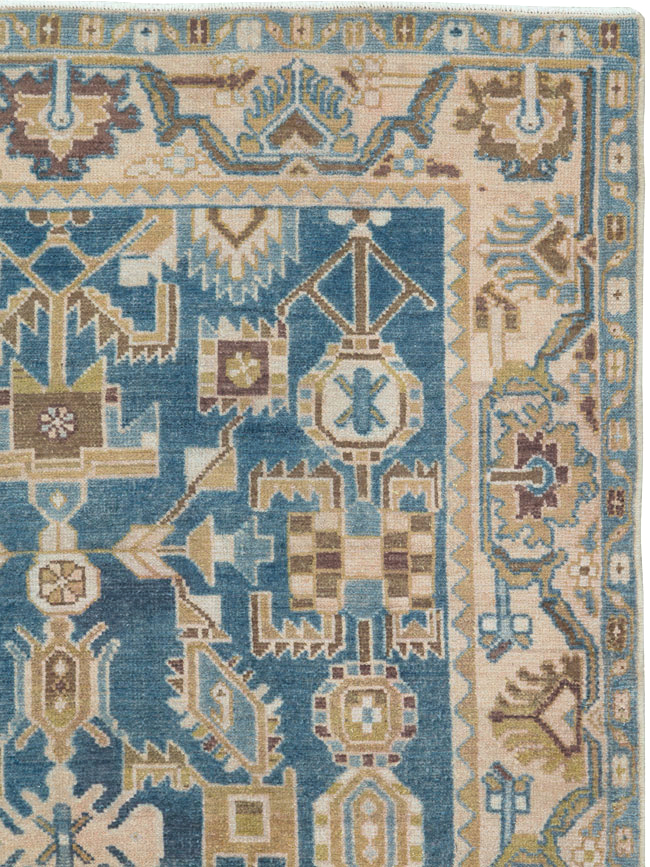 Vintage Persian Malayer Accent Rug, No.27208 - Staging