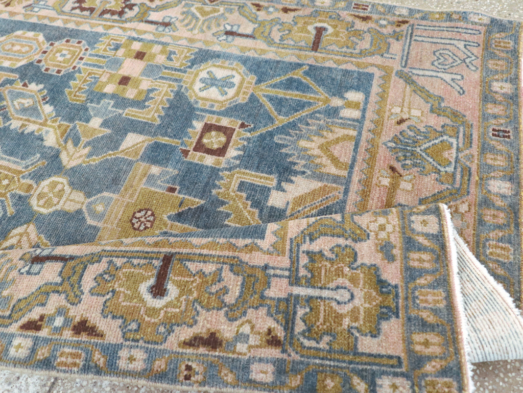 Vintage Persian Malayer Accent Rug, No.27208 - Staging