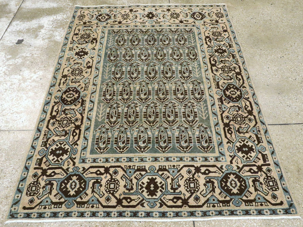 Vintage Persian Malayer Rug, No.27209 - Staging