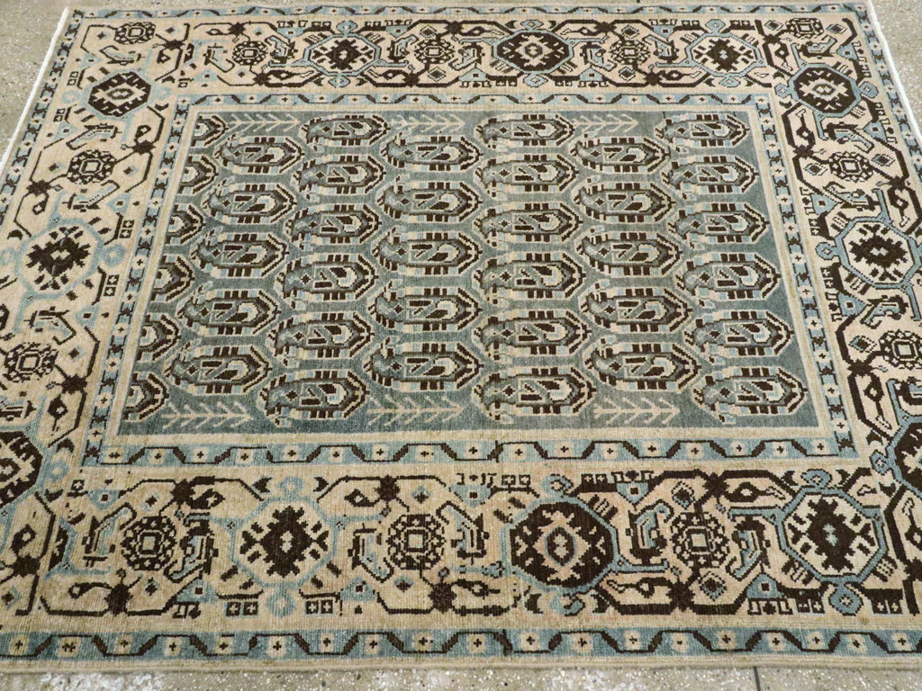 Vintage Persian Malayer Rug, No.27209 - Staging