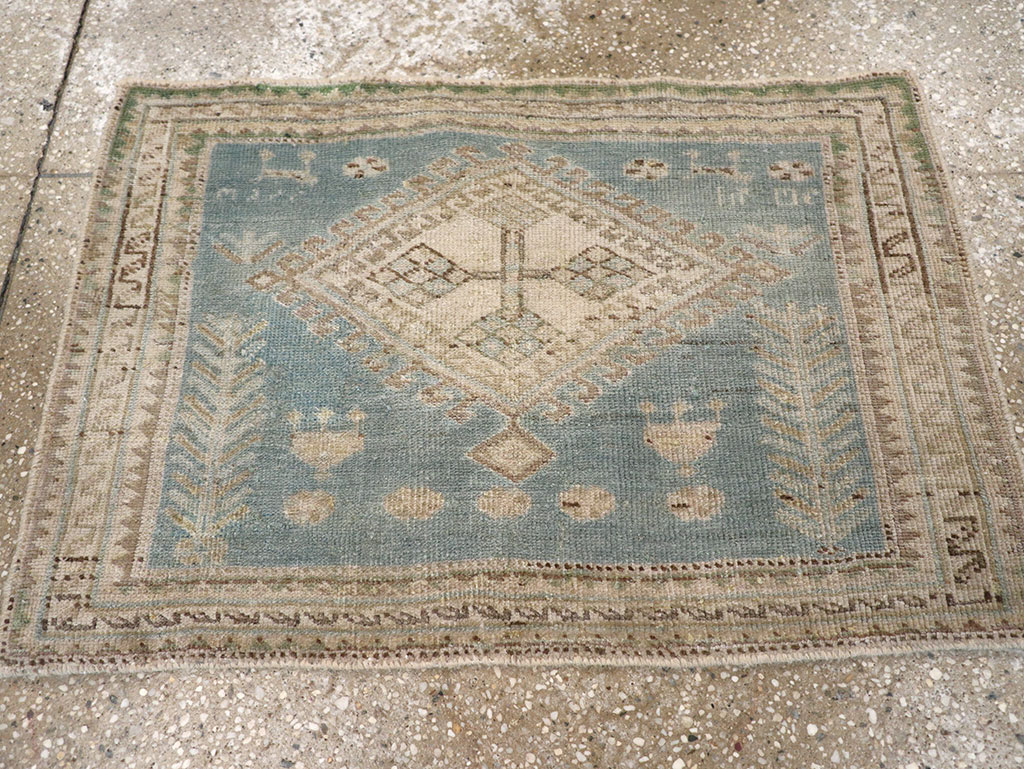 Antique Persian Tabriz Rug (Pair: 1 of 2), No.27215 - Staging