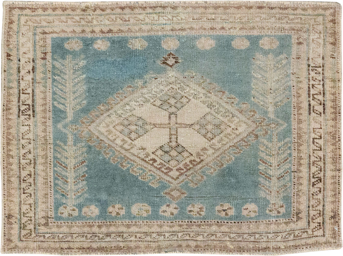 Antique Persian Tabriz Rug (Pair: 2 of 2), No.27216 - Staging