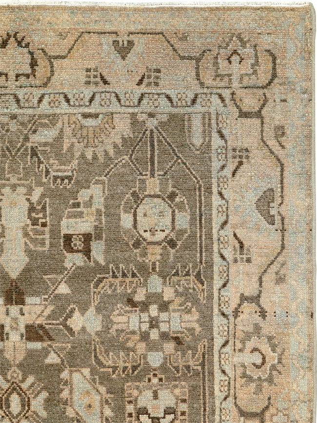 Vintage Persian Malayer Rug, No.27217 - Staging