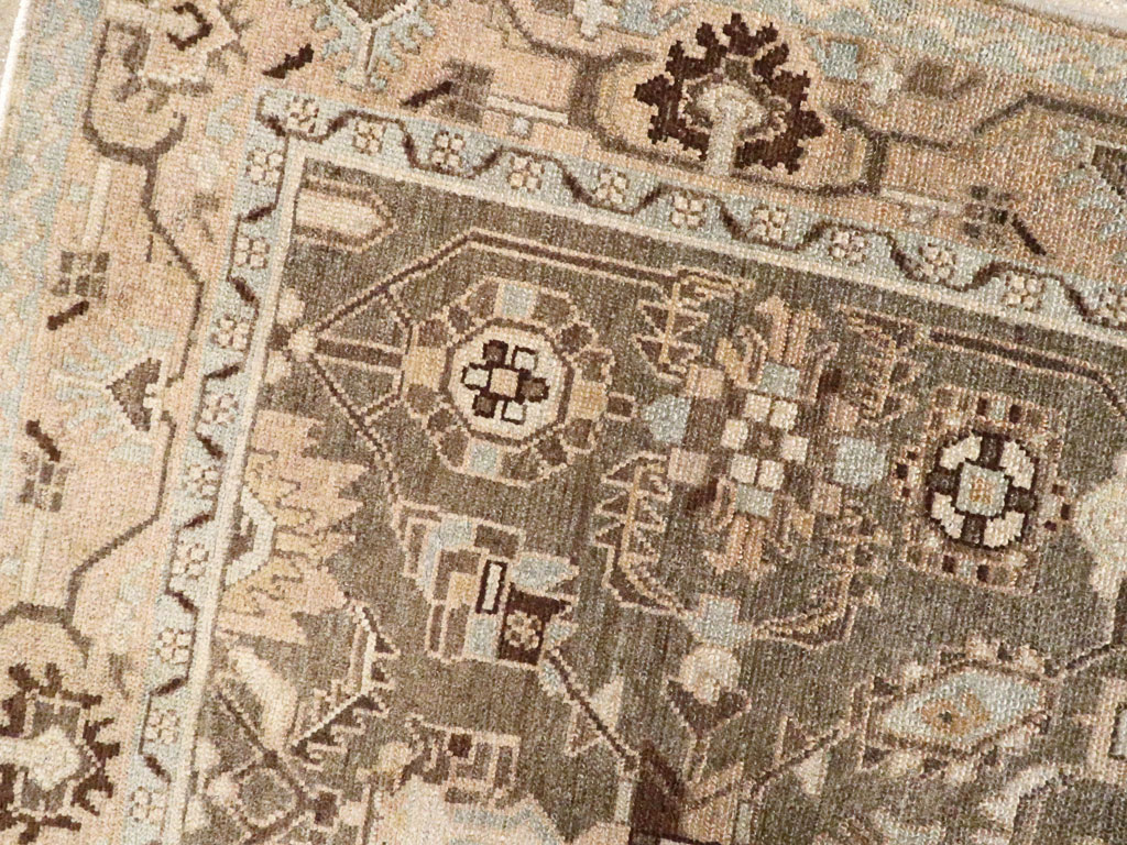 Vintage Persian Malayer Rug, No.27217 - Staging