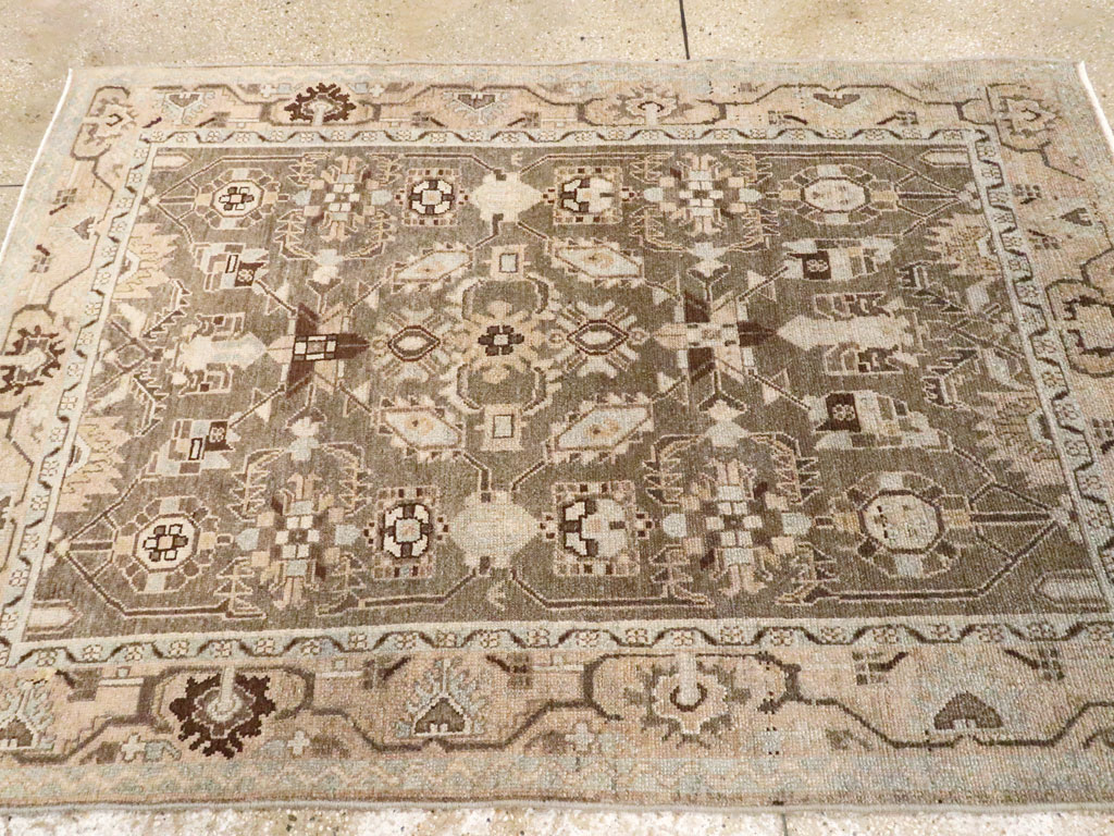 Vintage Persian Malayer Rug, No.27217 - Staging