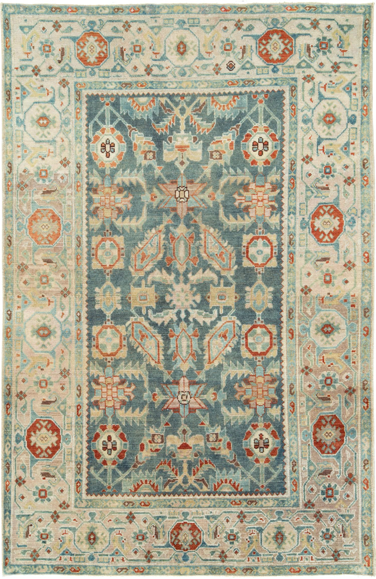 Vintage Persian Malayer Accent Rug, No.27222 - Staging