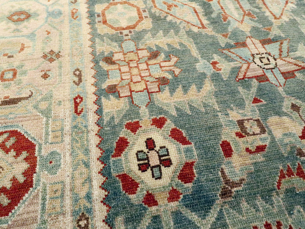 Vintage Persian Malayer Accent Rug, No.27222 - Staging