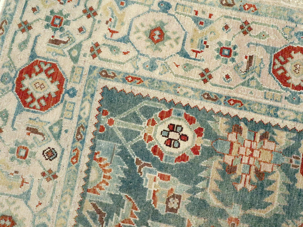 Vintage Persian Malayer Accent Rug, No.27222 - Staging