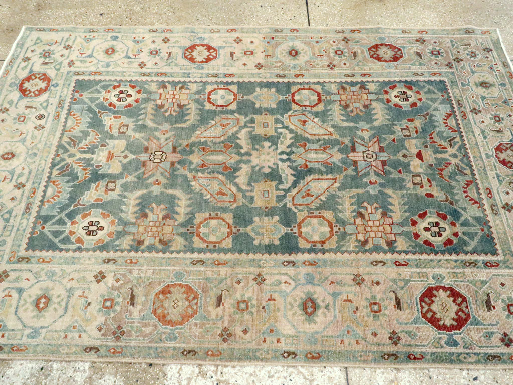 Vintage Persian Malayer Accent Rug, No.27222 - Staging