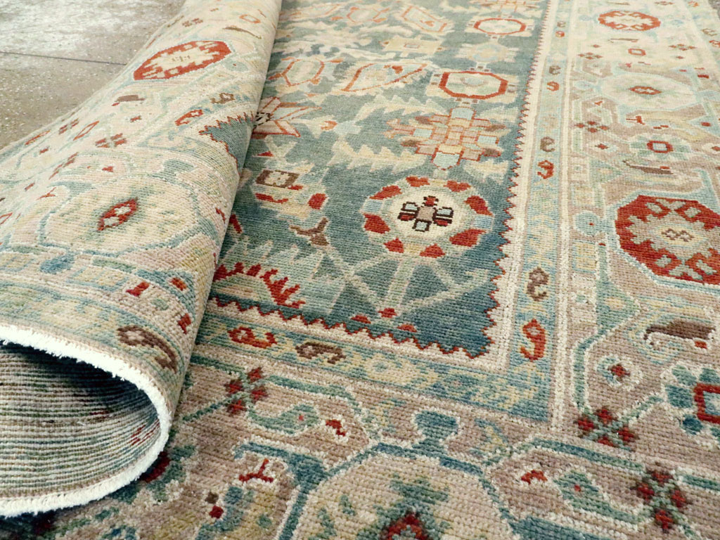 Vintage Persian Malayer Accent Rug, No.27222 - Staging