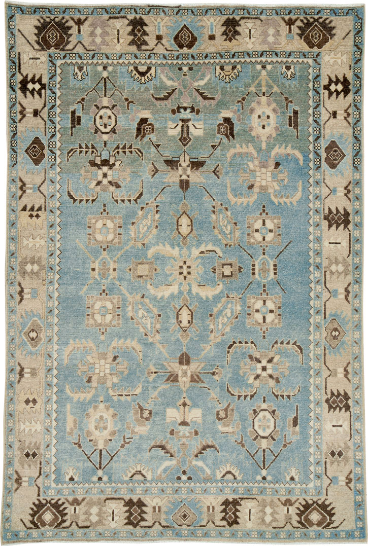 Vintage Persian Malayer Rug, No.27225 - Staging