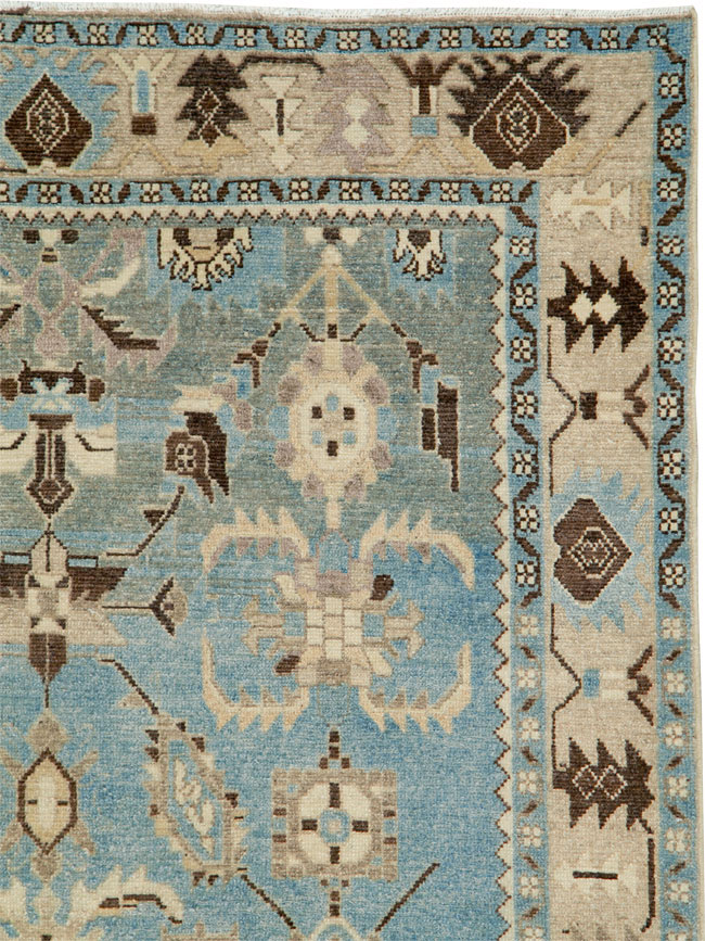 Vintage Persian Malayer Rug, No.27225 - Staging