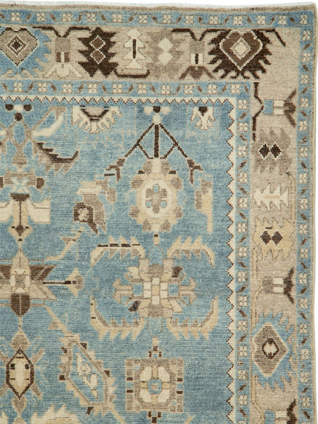 Vintage Persian Malayer Rug, No.27225 - Staging