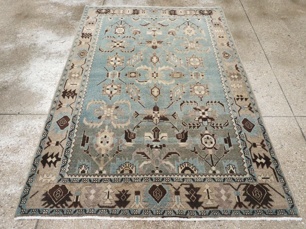 Vintage Persian Malayer Rug, No.27225 - Staging