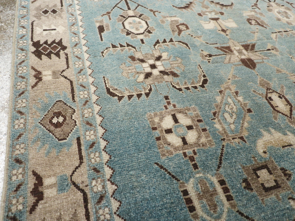 Vintage Persian Malayer Rug, No.27225 - Staging