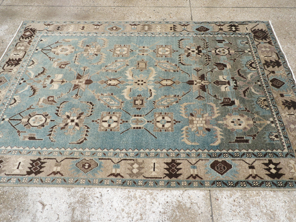 Vintage Persian Malayer Rug, No.27225 - Staging